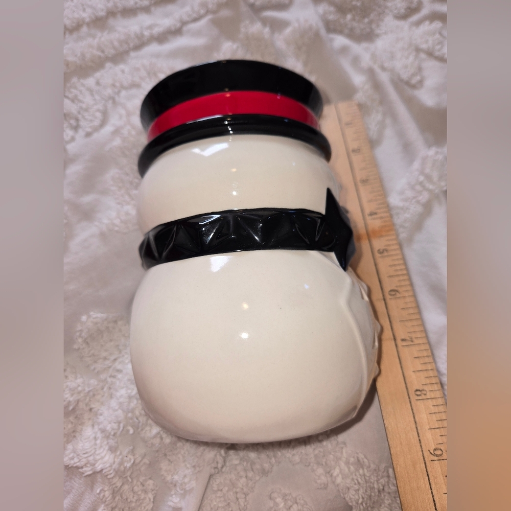 Large Jackson Frost Yankee Candle Holder Snowman 6 Inch Height - Picture 3 of 7